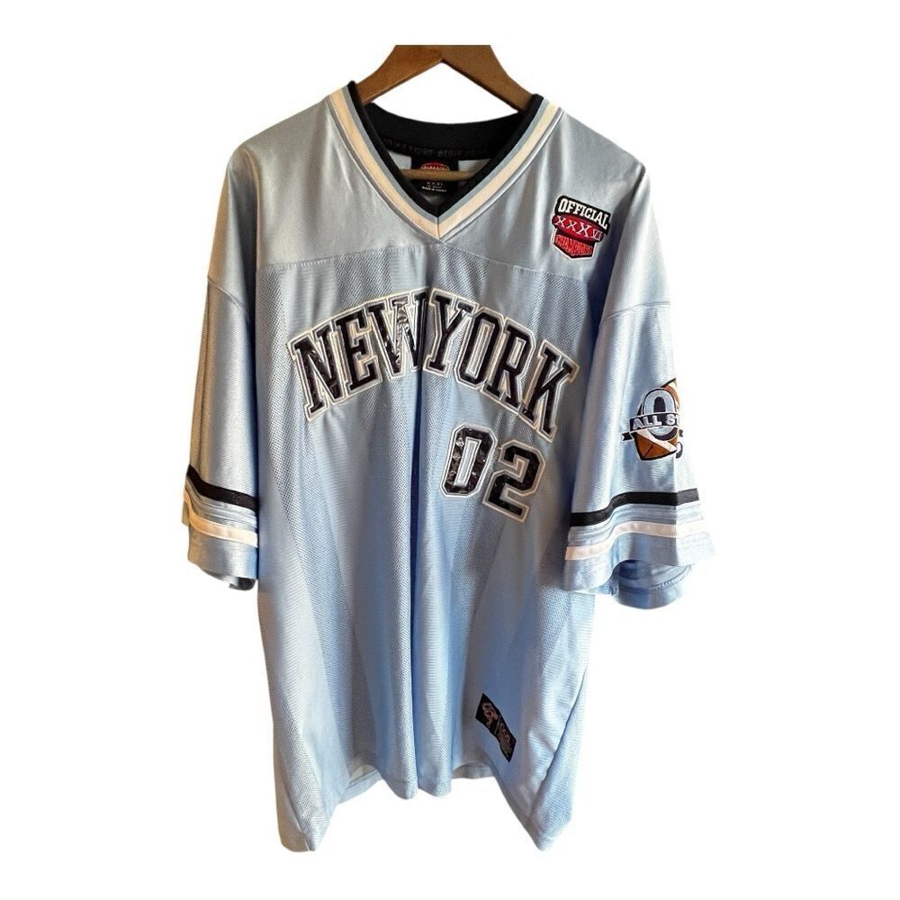 BUDA BEAN Men’s XXXL NEW YORK Blue Sports Jersey Streetwear